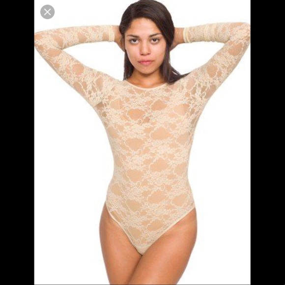 tan lace bodysuit